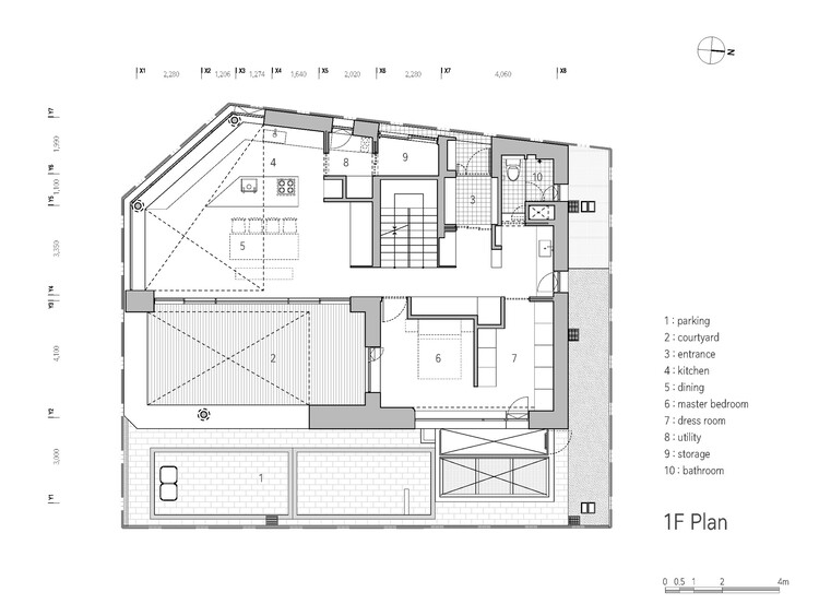 Casa Pangyo de dos patios / June Architects - Imagen 17/23