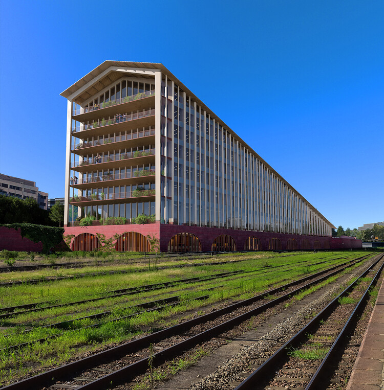 BIG y A+ Architects revelan el diseño del Centro Francés de Transporte Masivo de Madera - 17/8.  Imagen