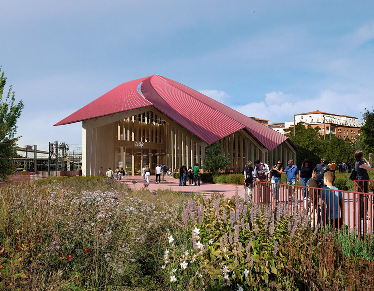 BIG y A+ Architects revelan el diseño del Centro Francés de Transporte Masivo de Madera - Imagen 9/17