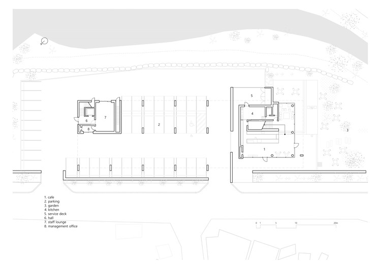 Cafetería Dot Line Plan / ODDs&ENDs arquitectos - 20/16.  imagen