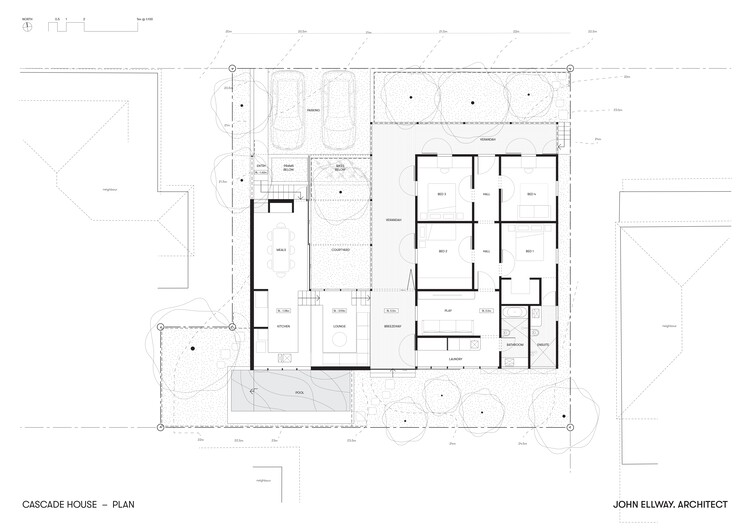 Casa Cascada / JOHN ELLWAY.  ARQUITECTO - 18/16.  imagen