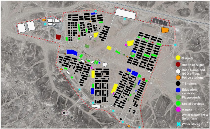 Diagrama etiquetado de una zona montañosa.