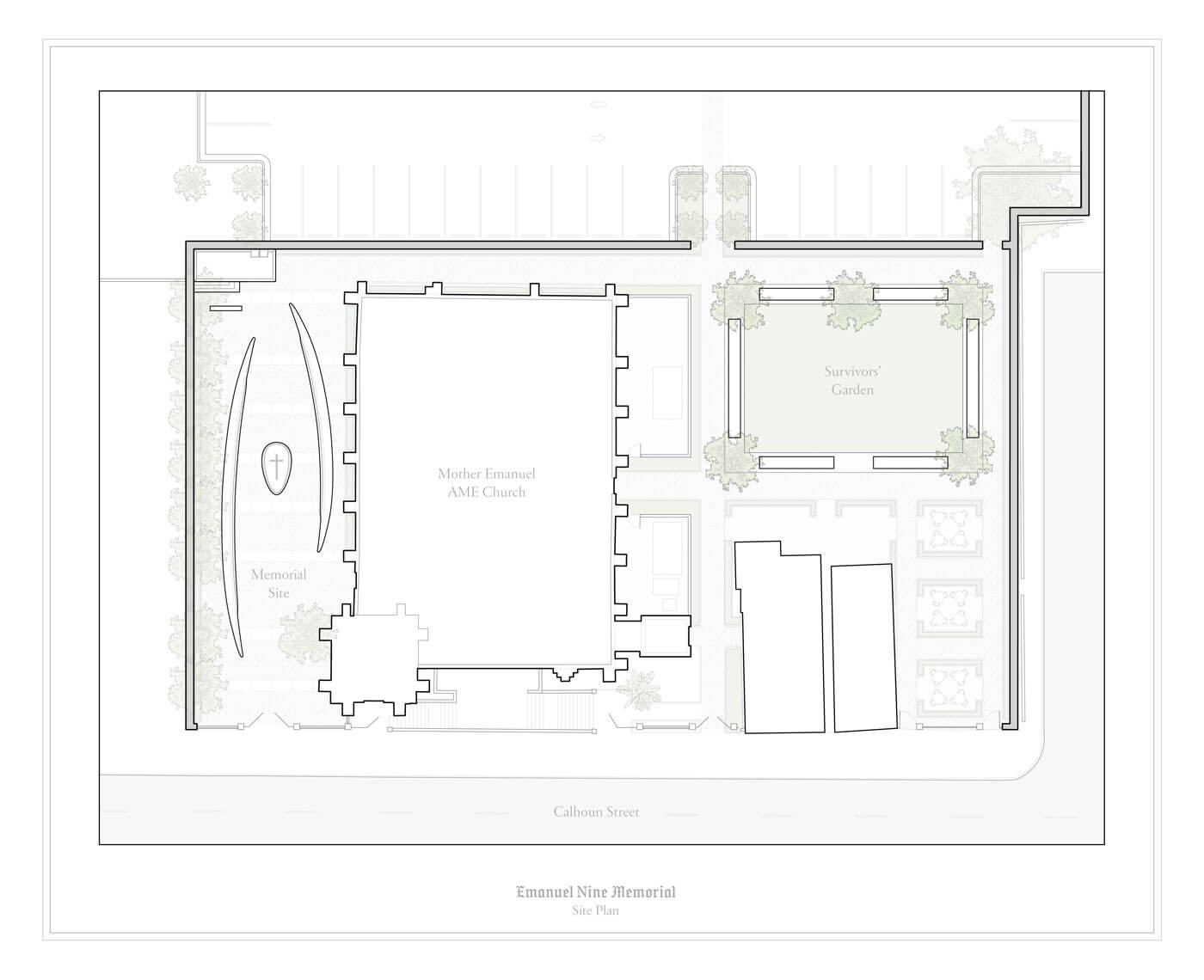 Plano del Memorial Emanuel Nueve