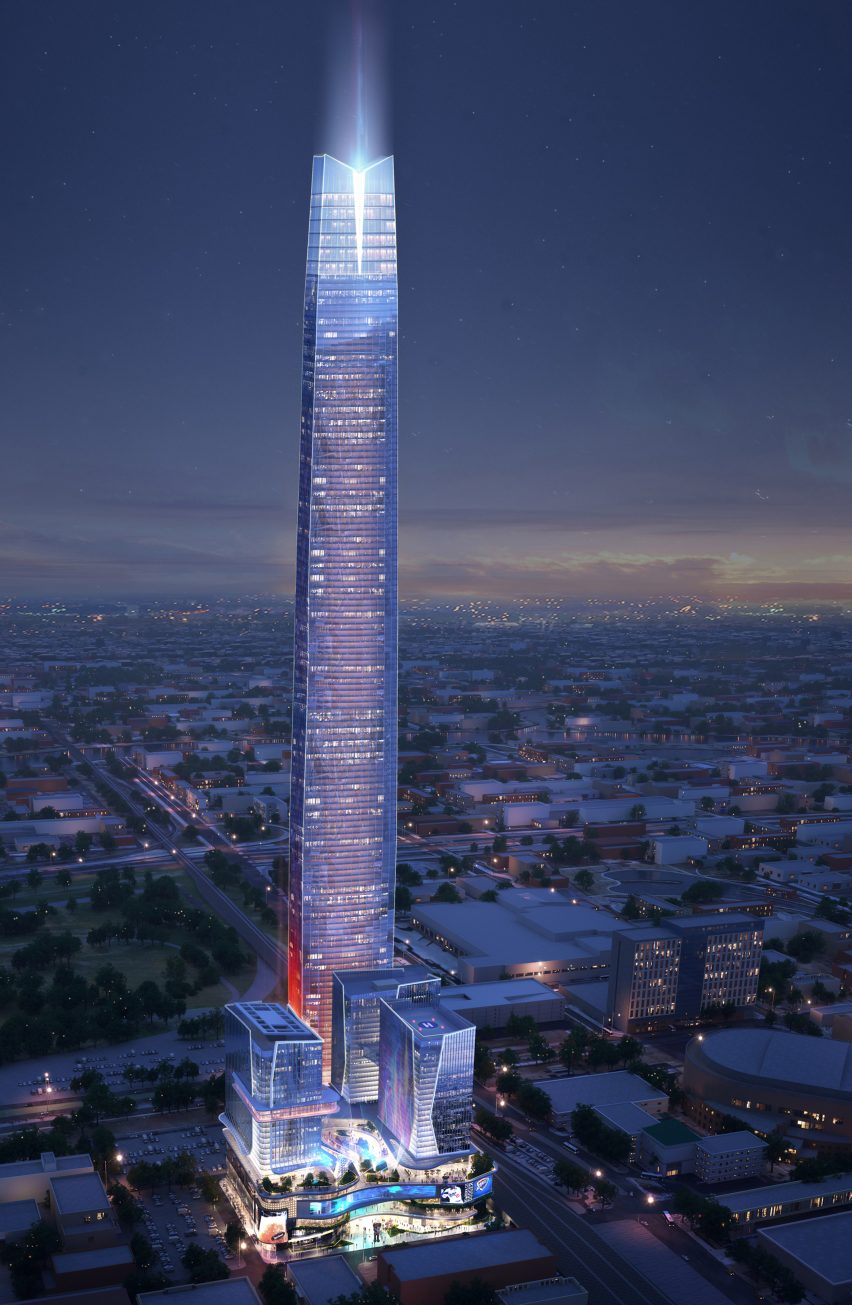 Torre de Leyendas en la ciudad de Oklahoma