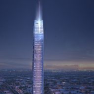 Representación de la Torre Legends, propuesta para la ciudad de Oklahoma