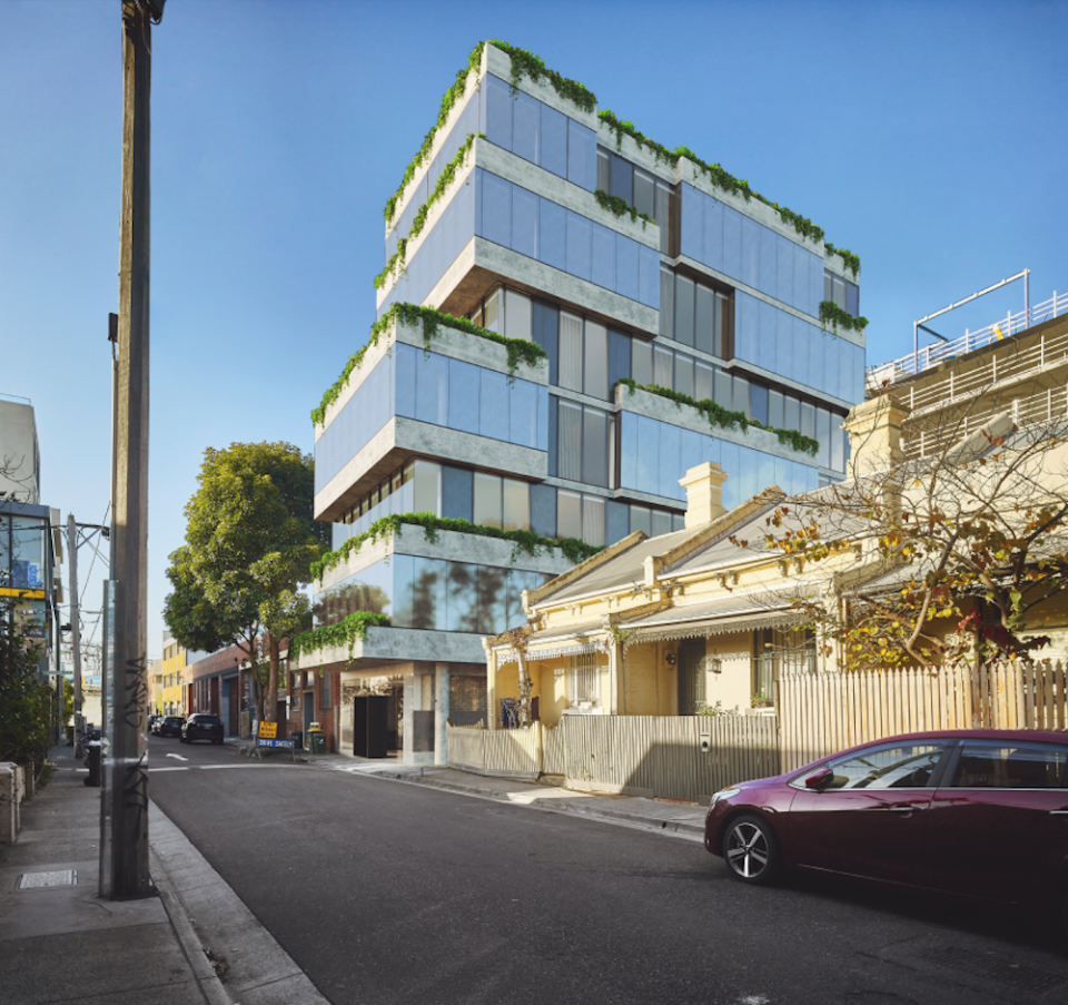 Edificio renderizado en 3D