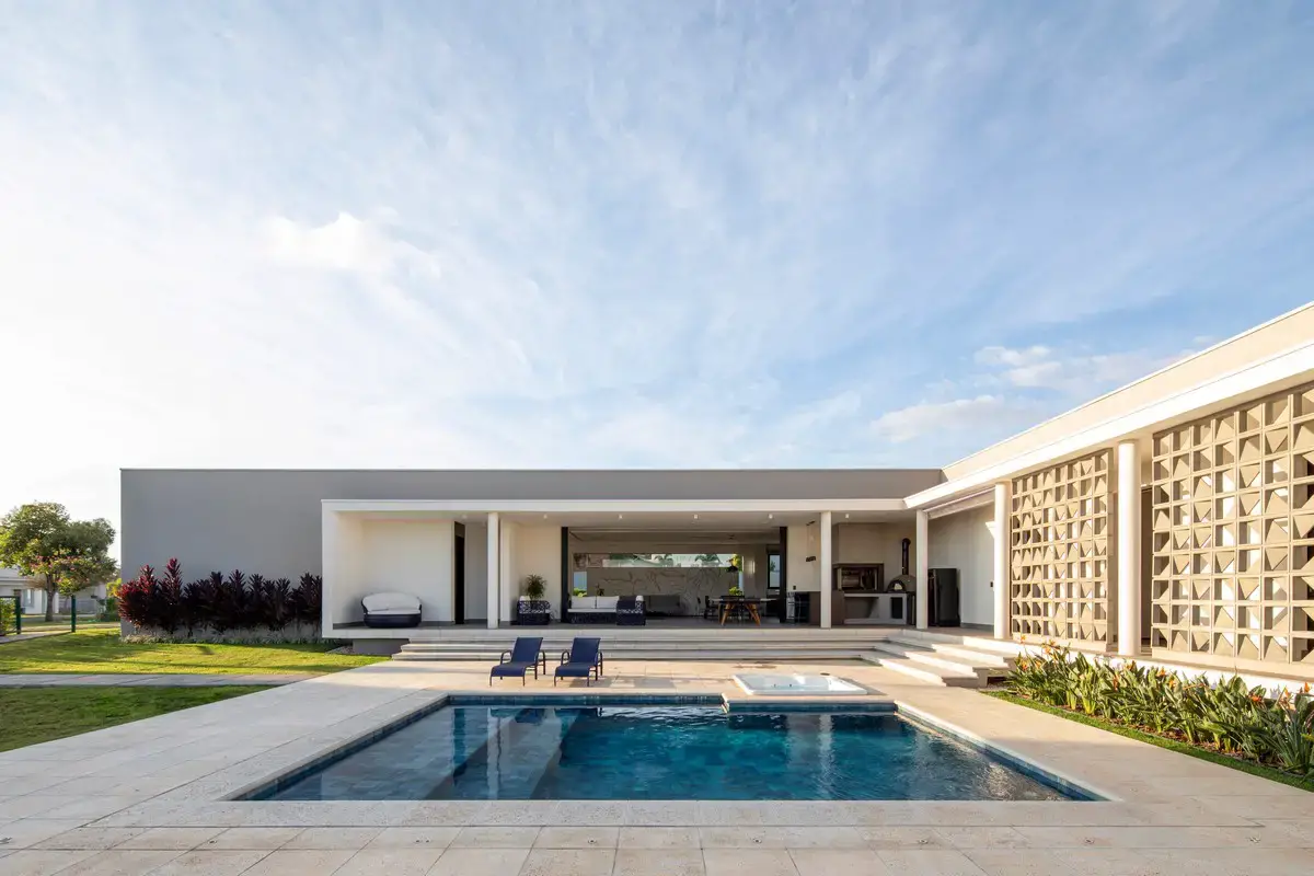 Casa Jaguariúna en forma de L São Paulo Brasil