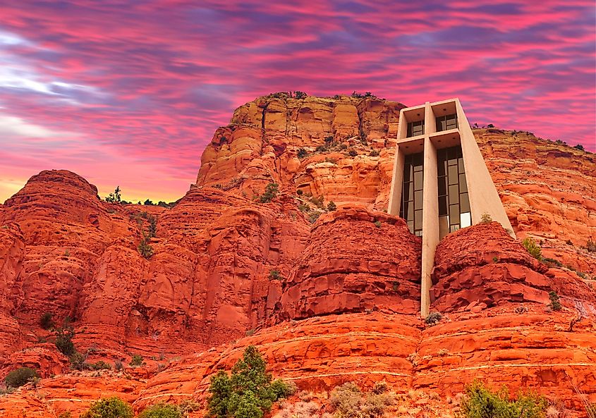 Capilla de la Santa Cruz en Sedona, Arizona, EE.UU.