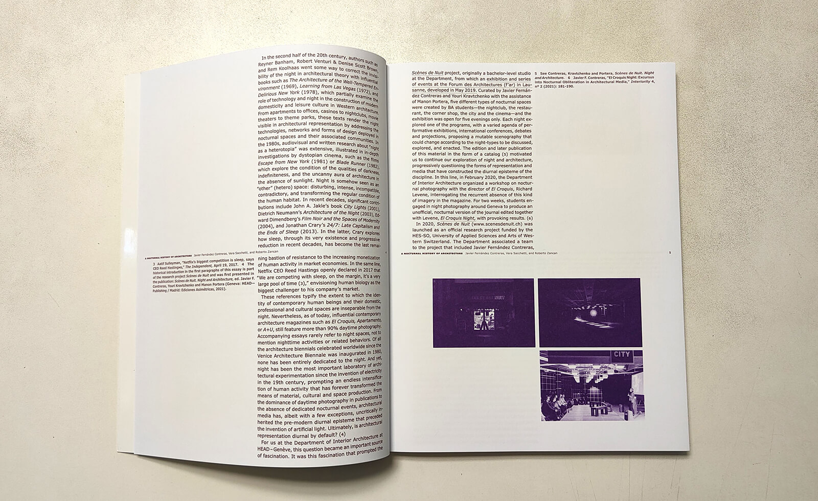 En la introducción (como se presenta aquí), los editores describen el sesgo diurno del discurso arquitectónico y la fascinación por la oscuridad.  Historia nocturna de la arquitectura |  Fernández Contreras, Roberto Zancan y Vera Sacchetti  Mundo STIR