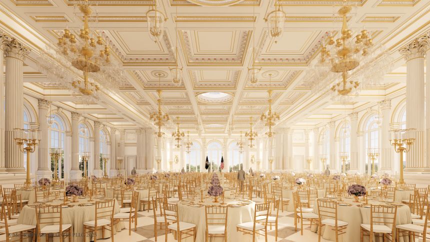 Rendimiento del salón estatal de la Casa Blanca.