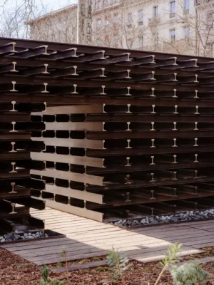 Rails de memoria Lyon Francia
