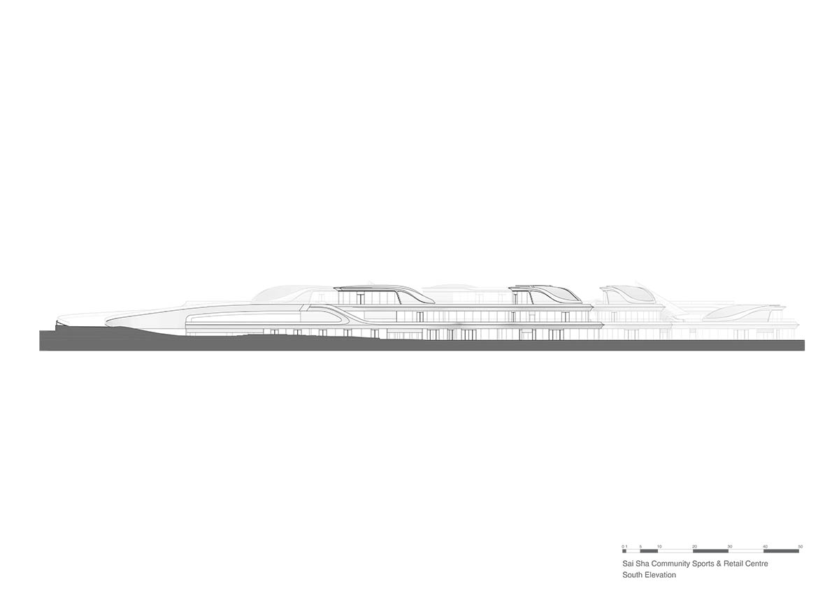 Los arquitectos Zaha Hadid forman un nuevo deporte comunitario y ocio en Hong Kong 