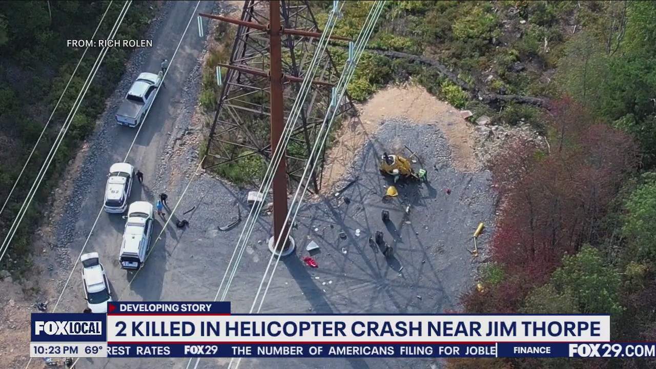 2 El choque en helicóptero se muere cerca de Jim Thorpe
