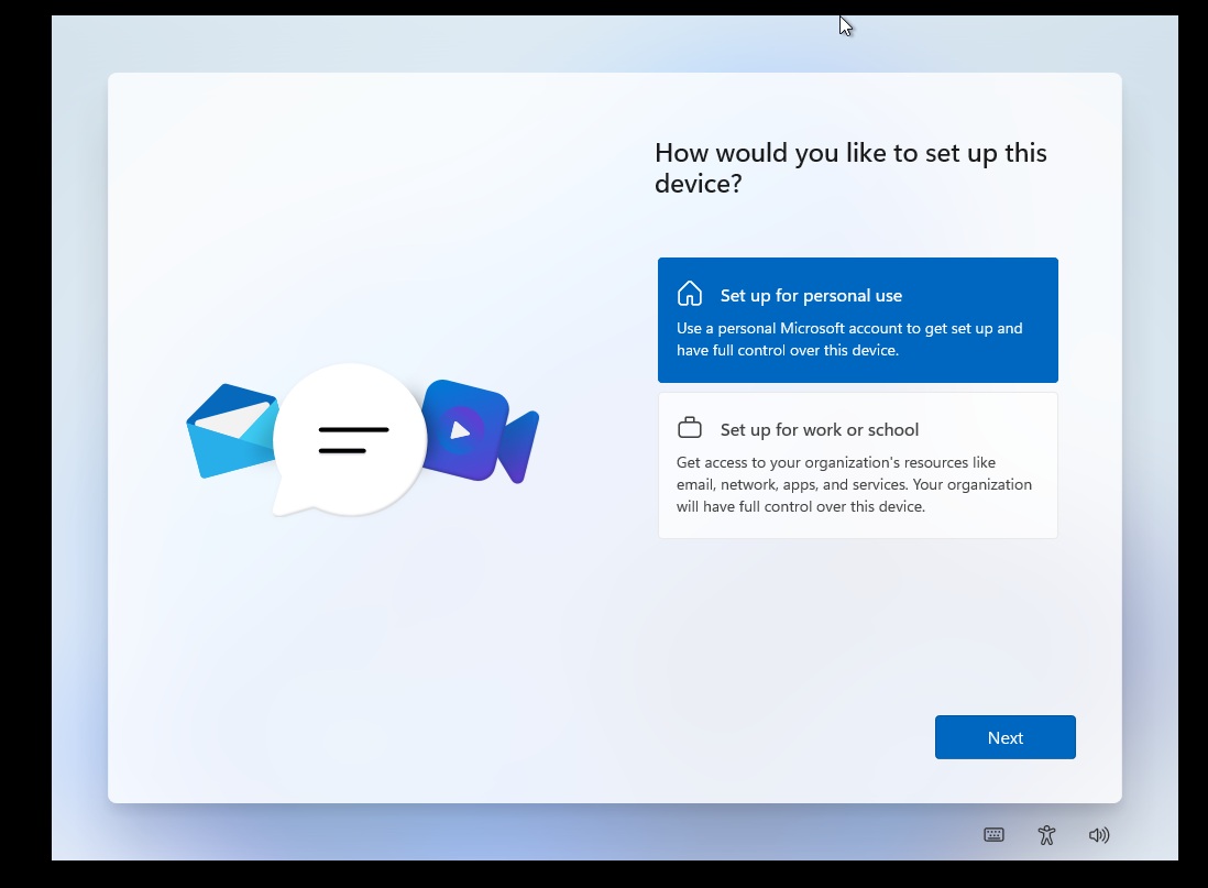 Configurar Windows 11 con la cuenta de Microsoft