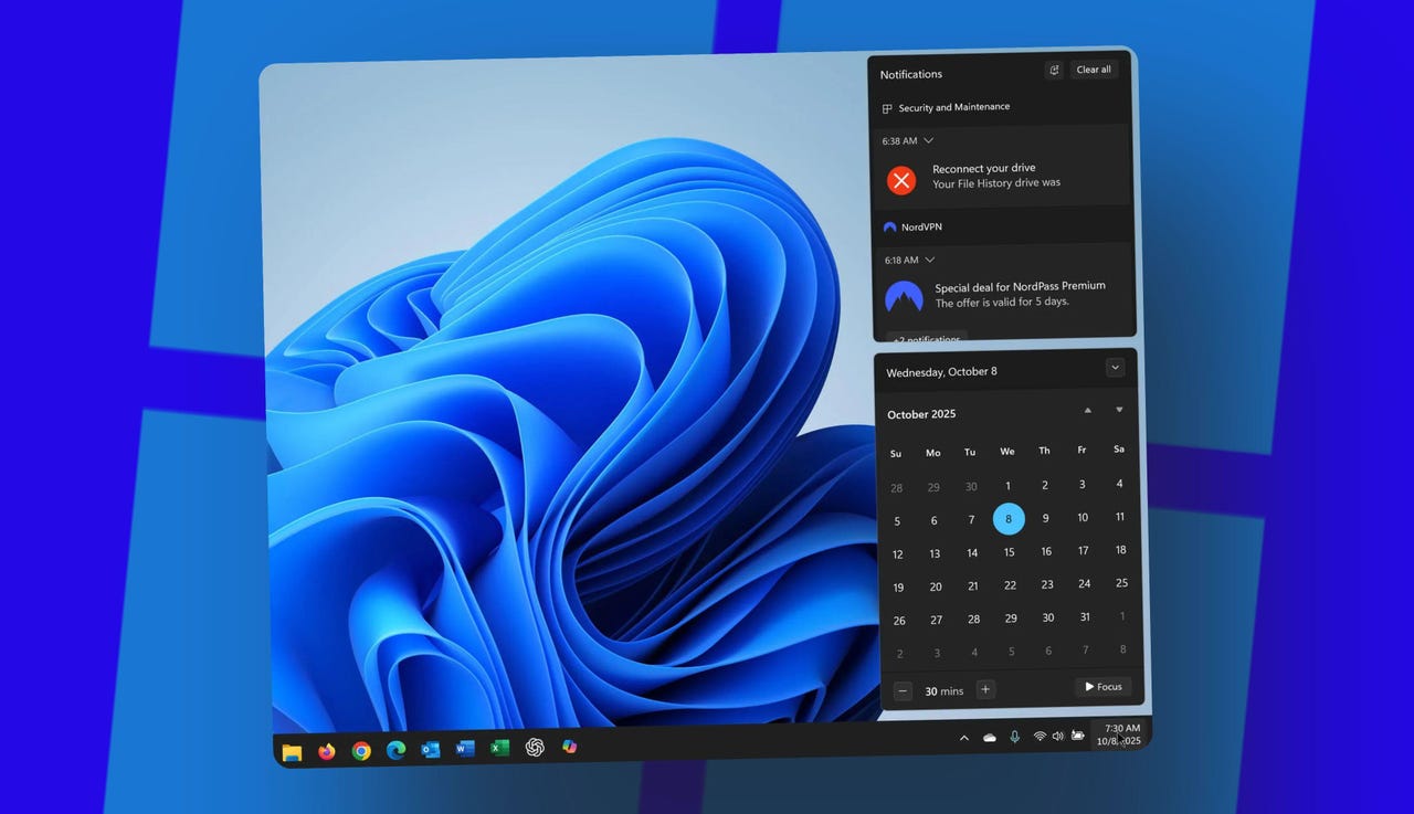 Microsoft está ejecutando una larga barra de tareas en Windows 11