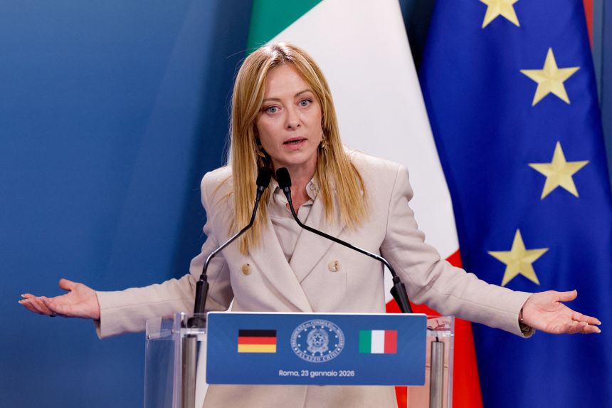 La primera ministra italiana, Giorgia Meloni, fotografiada en Roma la semana pasada, lo dijo en declaraciones a Trump. 