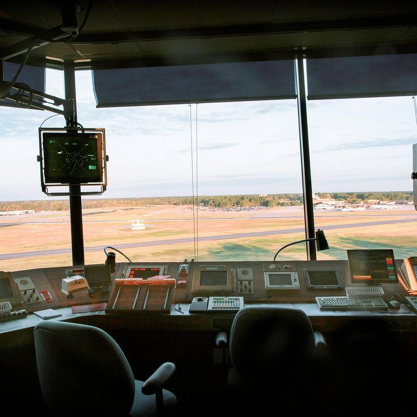 Torre de control ORF del aeropuerto internacional de Norfolk