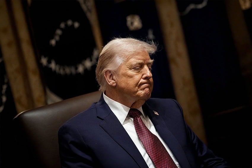 Trump triste e infeliz