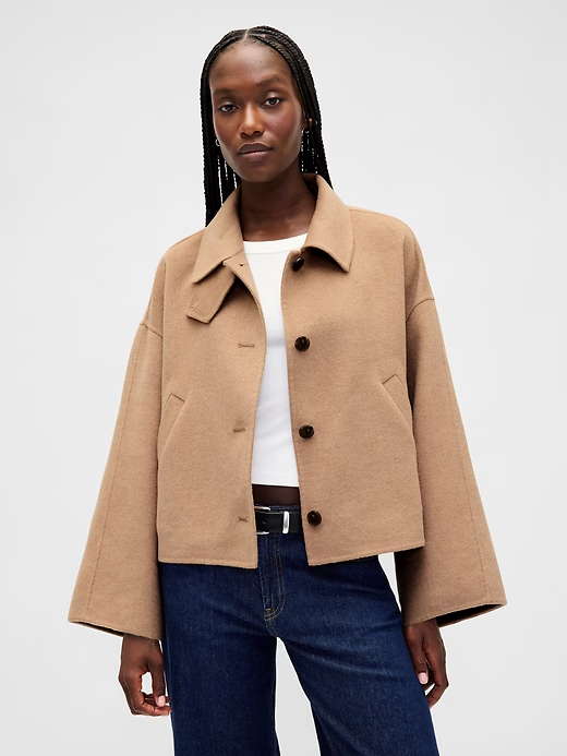 Chaqueta estilo swing de mezcla de lana de Gap (antes $ 228)