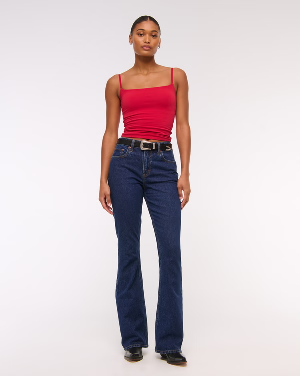 Vaqueros con corte tipo bota de talle medio Love de Curve